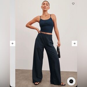 Beyond Yoga Easy Wide Leg Pant (Navy, Small, NWT)
